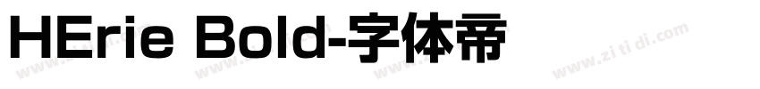 HErie Bold字体转换